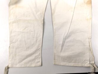 Weisse Unterhose für Mannschaften, vermutlich kaiserliche Marine. Ungestempelt, angeschmutzt
