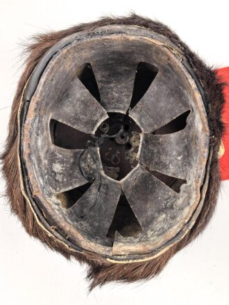 Preussen, Pelzmütze für Mannschaften im Husaren Regiment Nr.7. Aus alt und neuteilen zusamengebautes Stück