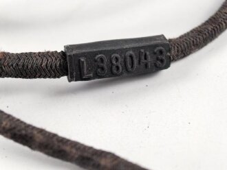 Luftwaffe Flak, Hörer mit Kopfband und Anschluss.  Gummi weich, ungereinigt.