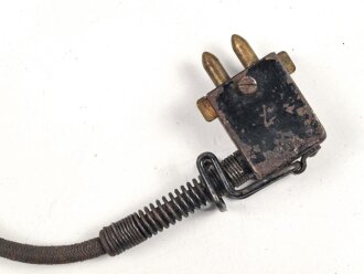 Luftwaffe Flak, Hörer mit Kopfband und Anschluss.  Gummi weich, ungereinigt.