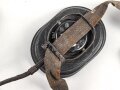 Luftwaffe Flak, Hörer mit Kopfband und Anschluss.  Gummi weich, ungereinigt.