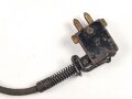 Luftwaffe Flak, Hörer mit Kopfband und Anschluss.  Gummi weich, ungereinigt.
