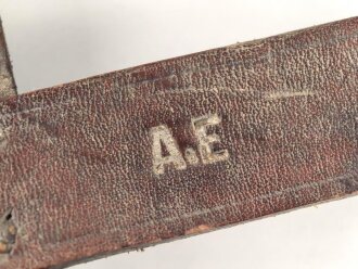 Portugal, Spatenleder vermutlich aus der Zeit des 1. Weltkrieg. Breite aussen gemessen etwa 28cm