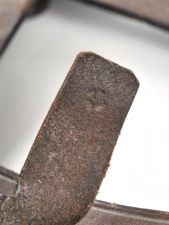 Portugal, Spatenleder vermutlich aus der Zeit des 1. Weltkrieg. Breite aussen gemessen etwa 28cm