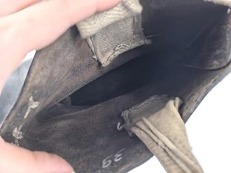Einzelner Stiefel für Mannschaften der Wehrmacht. Ungereinigt, Sohlenlänge 27cm