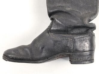 Einzelner Stiefel für Mannschaften der Wehrmacht. Ungereinigt, Sohlenlänge 27cm