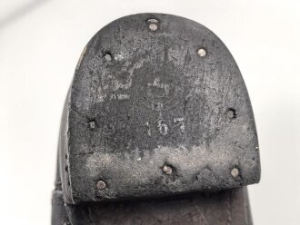 Einzelner Stiefel für Mannschaften der Wehrmacht. Ungereinigt, Sohlenlänge 27cm