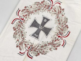 1.Weltkrieg, patriotisches Tischtuch, Maße etwa 160 x 140cm