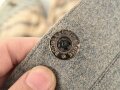 Steingraue Hose mit grünen Lampassen. Ich vermute Forst oder jagdlich . Keinerlei Stempelung, guter Zustand