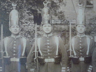 Preussen, Kaiser Alexander Garde-Grenadier-Regiment Nr. 1, gerahmtes Foto, Maße mit Rahmen 42 x 36cm