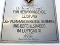 Ehrenplakette für hervorragende Leistung im Luftgau XI, seltenes Stück