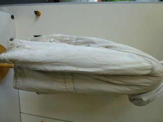 Wintertarnjacke, wendbar mausgrau auf weiß, getragenes Stück, Grösse Large