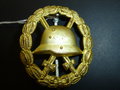 1.Weltkrieg Verwundetenabzeichen gold,durchbrochen,  Originallack, sehr guter Zustand