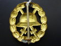 1.Weltkrieg Verwundetenabzeichen gold,durchbrochen,  Originallack, sehr guter Zustand