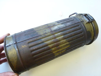 Gasmaskendose Wehrmacht, Originaler Tropenlack, selten