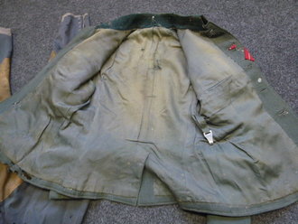 Uniform Wehrmacht Jäger, Jacke und Hose, ungereinigter Scheunenfund, garantiert Original