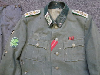 Uniform Wehrmacht Jäger, Jacke und Hose, ungereinigter Scheunenfund, garantiert Original