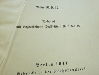 Das leichte Infanterie-Geschüß 18 - Gerätebeschreibung, datiert 1941, 76 Seiten + Anlage 1-6, gebraucht