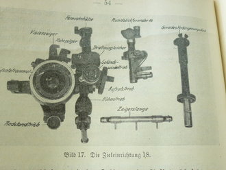 Das leichte Infanterie-Geschüß 18 - Gerätebeschreibung, datiert 1941, 76 Seiten + Anlage 1-6, gebraucht