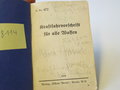 H.Dv. 472. Kraftfahrervorschrift für alle Waffen, datiert 1938, 133 Seiten, gebraucht