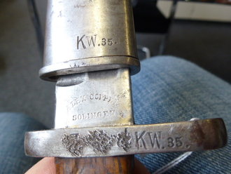 Bayrisches Seitengewehr M1871/84, so in der Weimarer Republik bei einer Polizeiformation getragen, sehr selten