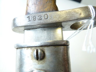 Bayrisches Seitengewehr M1871/84, so in der Weimarer Republik bei einer Polizeiformation getragen, sehr selten