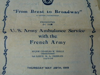 US Army WWI, soldiers grouping of personal items  from France, he was a member of  the Ambulance service. Nice, guaranteed original