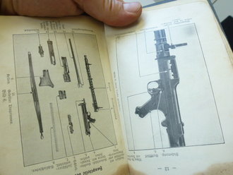 Dienstvorschrift MG34, Teil 1+ 2, Komplett, guter Zustand, selten