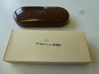 Zeiss Umbral Blendschutzbrille in Dose mit Anweisung und Umverpackung, ungebrauchtes Set mit leichtem Lagerschaden, selten