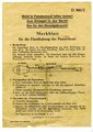 Merkblatt für die Handhabung der Panzerfaust 1943