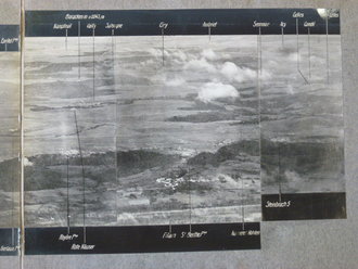 Feldluftschifferabteilung 21, Corneil II., Rundbild aufgenommen vom Aufstiegplatz des Ballonzuges 60, 1917