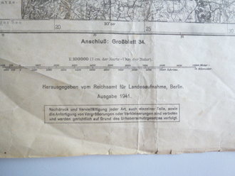 Landkarte Bremen: Neumünster - Bad Segeberg - Itzehoe, 1941