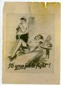 Deutsches Flugblatt American Soldiers "Its your job to fight", selten