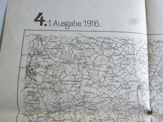 1. Weltkrieg Militärkarte Frankreich, Maubeuge:...