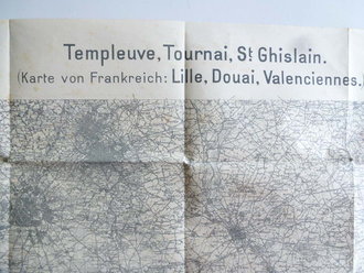 1.Weltkrieg, Militärkarte Frankreich Lille, Douai,...
