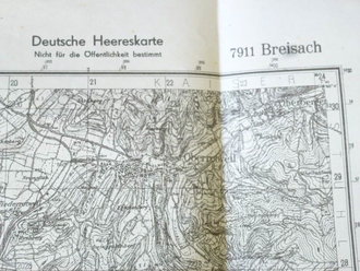 Deutsche Heereskarte Breisach, datiert 1944