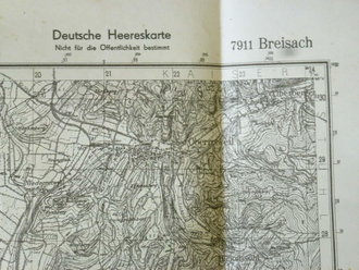 Deutsche Heereskarte Breisach, datiert 1944