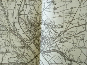 Deutsche Heereskarte Breisach, datiert 1944