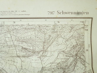Militärkarte Schwenningen, datiert 1942