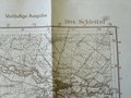 Deutsche Heereskarte  Forbach / Schleital, datiert 1945, Rückseite bedruckt