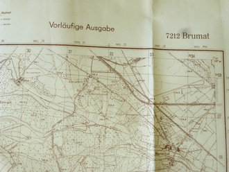 Deutsche Heereskarte Brumat, datiert 1944
