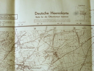 Deutsche Heereskarte Brumat, datiert 1944