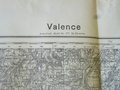 Sonderausgabe Militärkarte Valence, Gitter Lambert - Zone Süd, datiert 1936