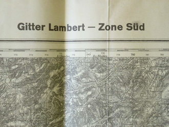 Sonderausgabe Karte Valence, Gitter Lambert - Zone...