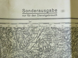 Sonderausgabe Karte Valence, Gitter Lambert - Zone Süd, datiert 1936