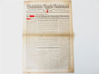 Mindener Zeitung vom 19.10.44