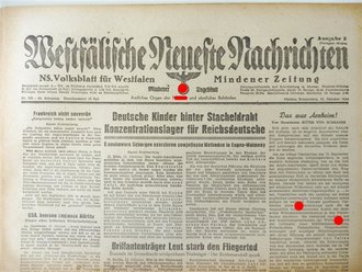 Mindener Zeitung vom 12.10.44