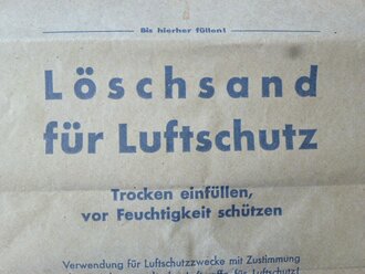 Papiertüte "Löschsand für Luftschutz"