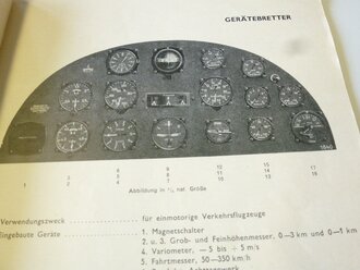 Askania-Bordgeräte, datiert 1937/38, 40 Seiten