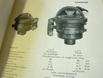 Askania-Bordgeräte, datiert 1937/38, 40 Seiten